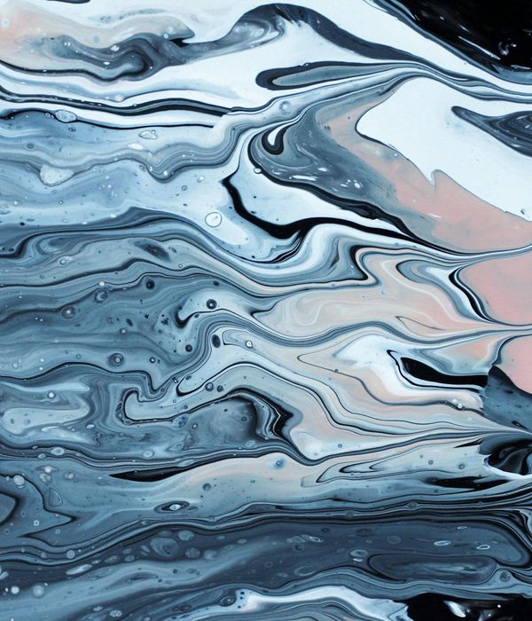 Abstract representation of fluid yoga movements in dark environment